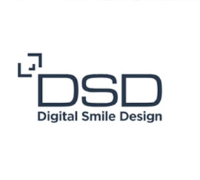 The image displays a logo consisting of text and graphic elements, with the main text reading DSD Digital Smile Design.